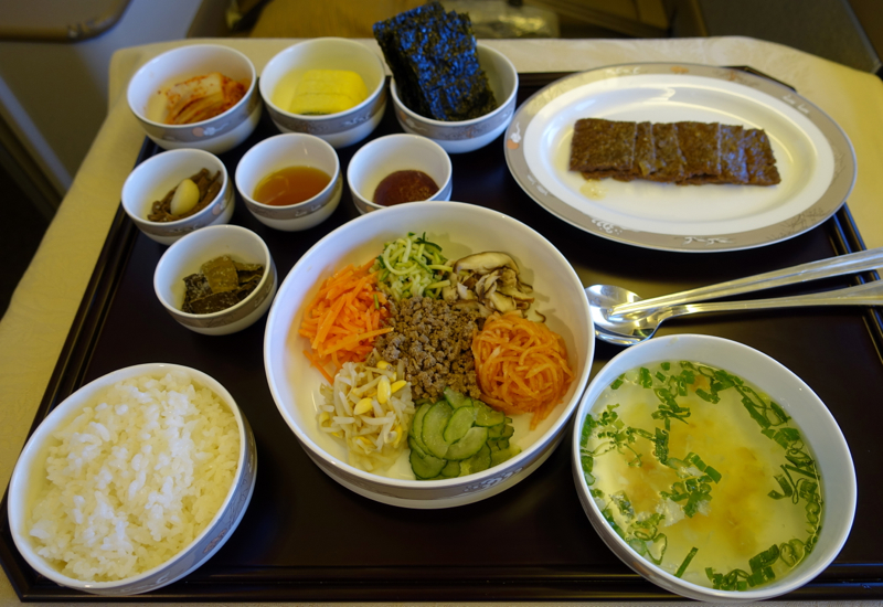 Review-Asiana First Class Food-Bibimbap and Bulgalbi