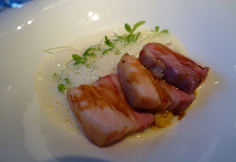 Risotto with Pork Belly and Kabocha Squash, Caviar Russe NYC