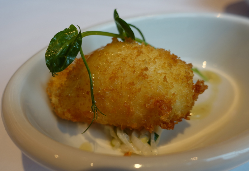 Deep Fried Egg with Truffle Vinaigrette, Cornerstone Brunch, Park Hyatt Seoul