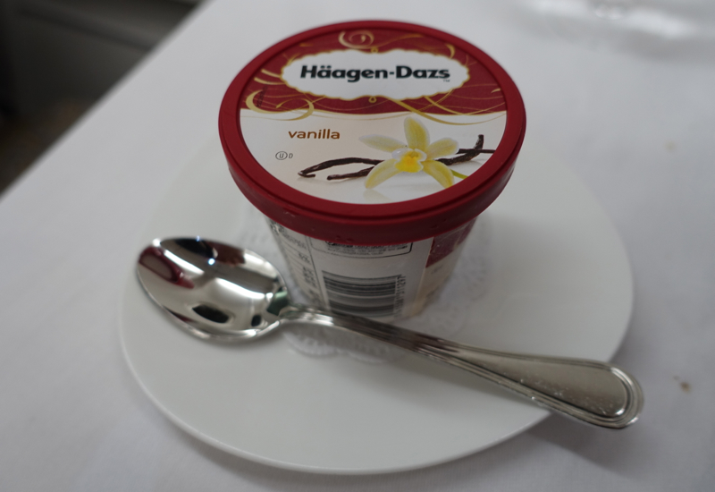 Asiana Business Class A330 Review-Haagen Dazs Vanilla Ice Cream
