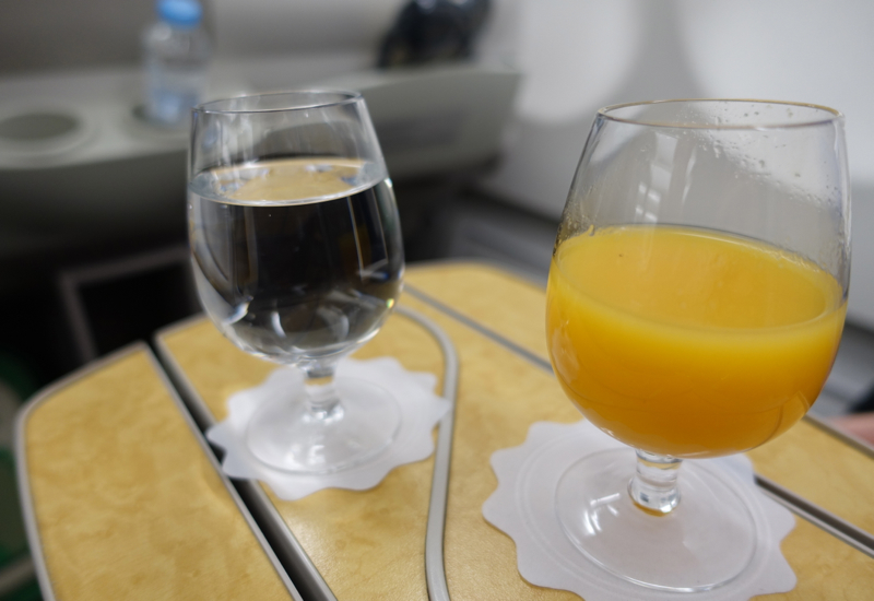 Pre-Flight Drinks, Asiana Business Class