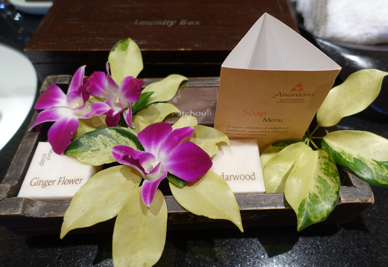 Soap Menu, Anantara Golden Triangle Elephant Camp