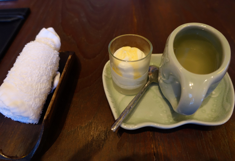 Anantara Golden Triangle Refreshing Towel and Welcome Drink