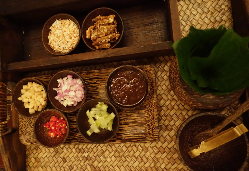 Miang Kham Appetizer at Sala Mae Nam, Anantara Golden Triangle