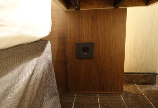 Moevenpick Stuttgart Airport Hotel Review - Electrical Outlet by Bed