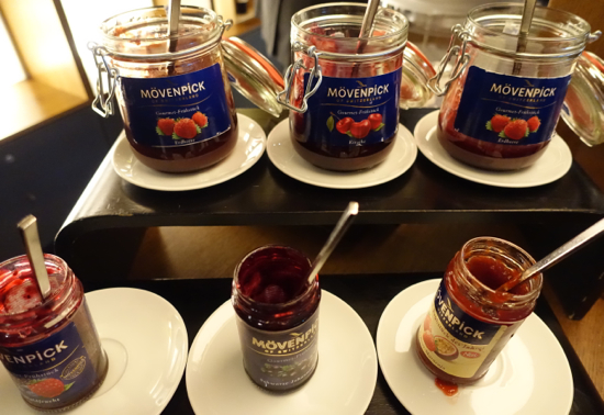 Moevenpick Jams, Moevenpick Stuttgart Airport Hotel Breakfast Buffet