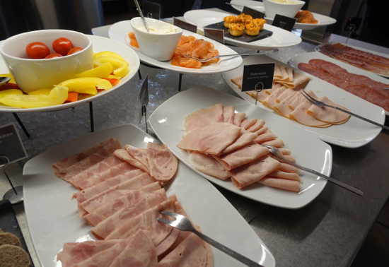 Breakfast Meats and Smoked Salmon, Moevenpick Stuttgart Airport Breakfast Buffet