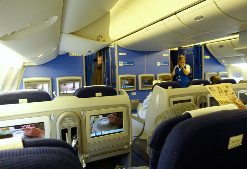 KLM Business Class Cabin, 777