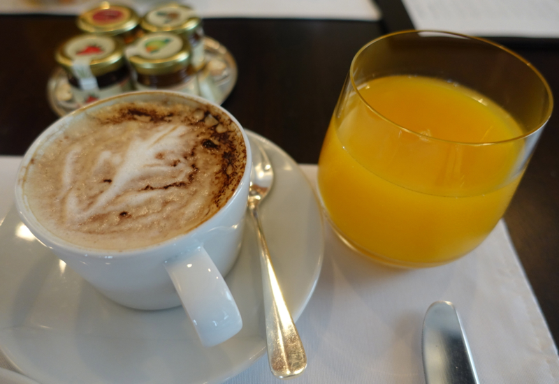 Orange Juice and Cappuccino, Park Hyatt Siem Reap Breakfast