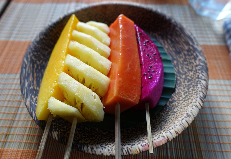 Amansara Khmer Village House Breakfast: Fruit Plate