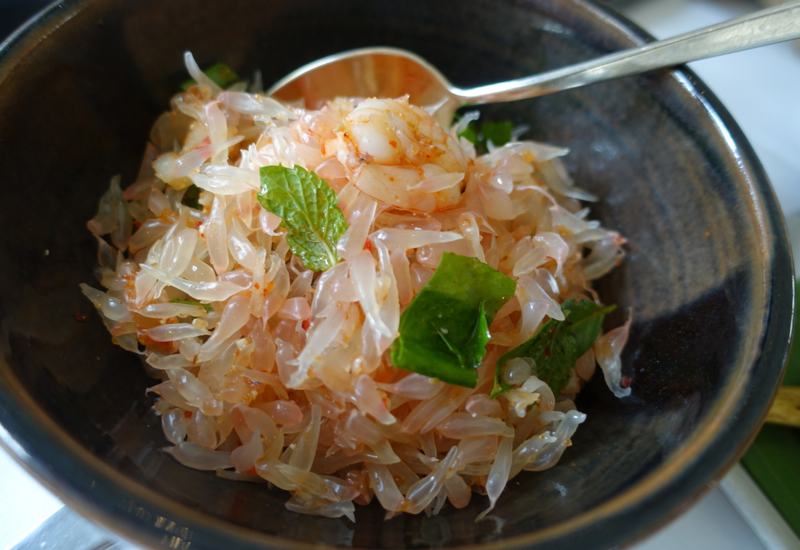 Spicy Pomelo Salad with Shrimp, Amansara Lunch