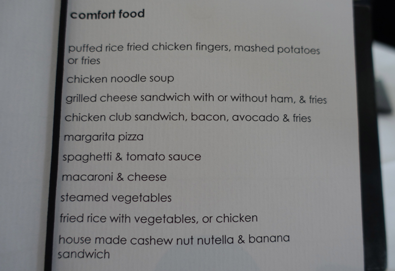 Amansara Restaurant Menu - Comfort Food