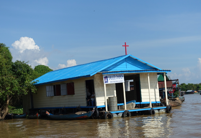 Floating Church, Amansara Tonle Sap Boat Cruise