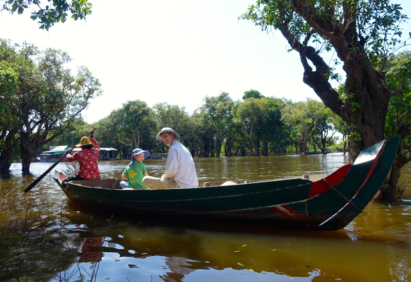 Paddling Through the Mangrove Forest, Tonle Sap