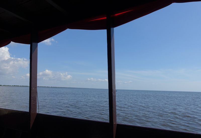 View of Tonle Sap and Blue Sky, Amansara Boat Cruise