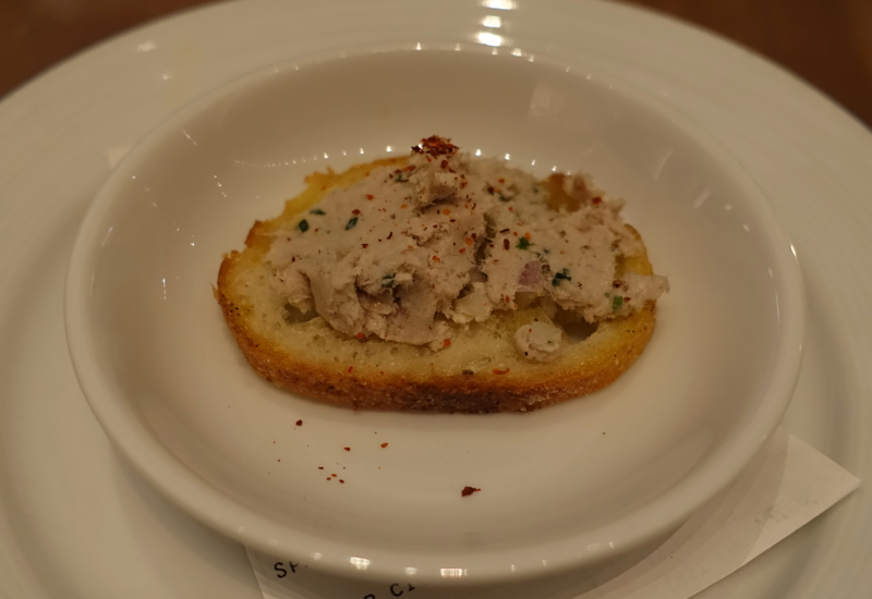 Smoked Bluefish Pate on Crostini, Island Creek Oyster Bar