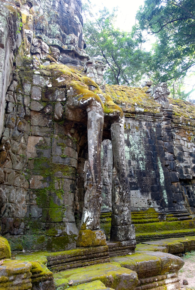 Elephant Trunks as Part of Angkor Thom Gate