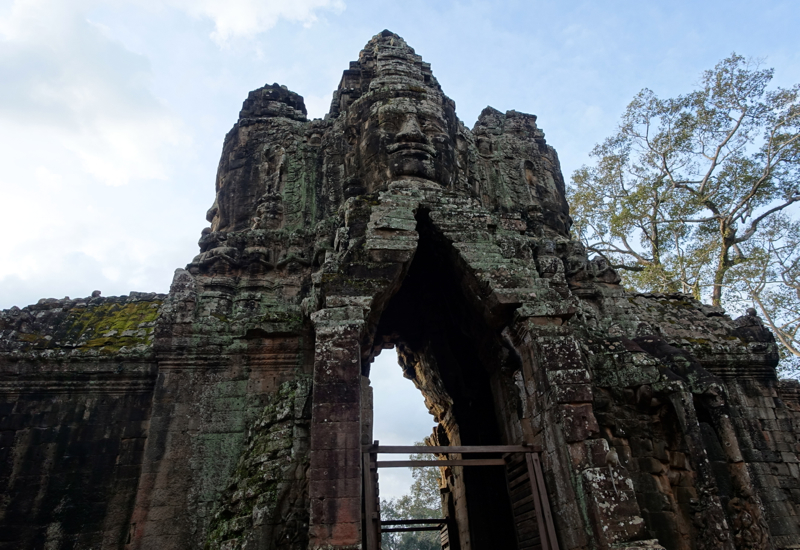 Angkor Thom Gate on the Way to The Bayon