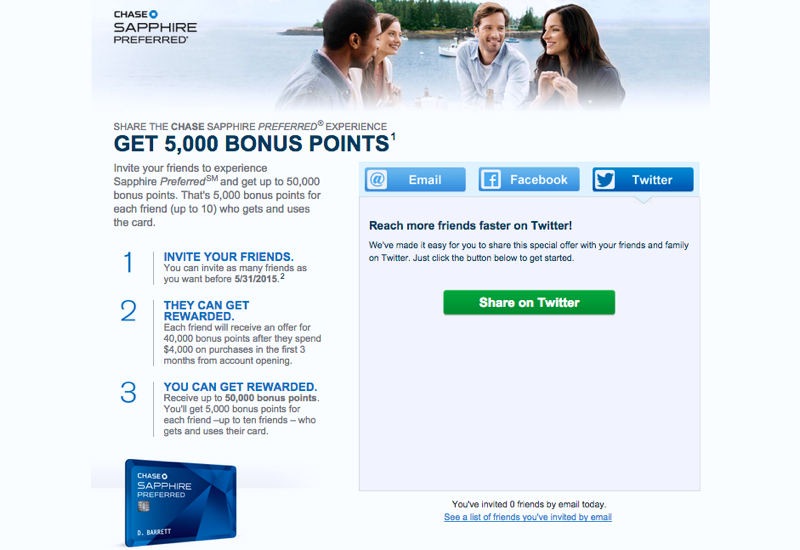 Chase Refer a Friend up to 50K Bonus Points