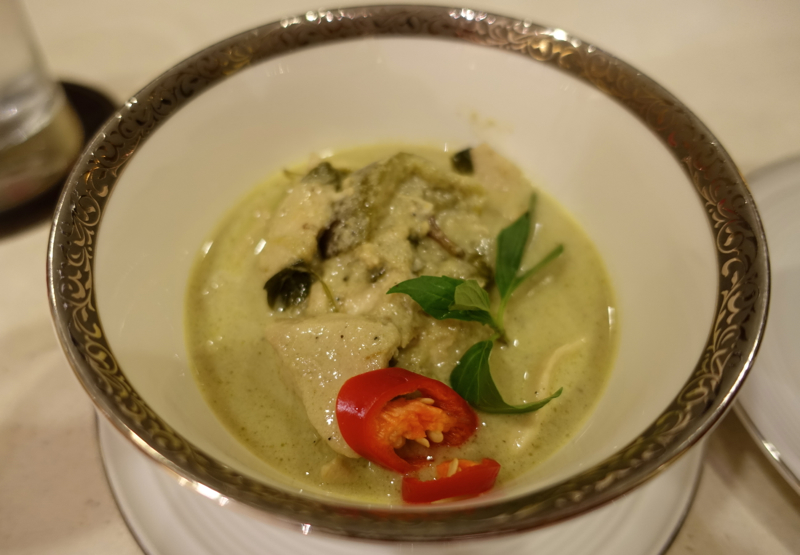 Thai Royal First Lounge Bangkok Review - Green Curry