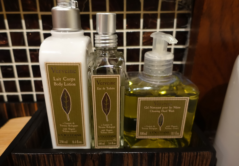 Thai Royal Orchid Spa Review - L'Occitane Moisturizer and Eau de Toilette 