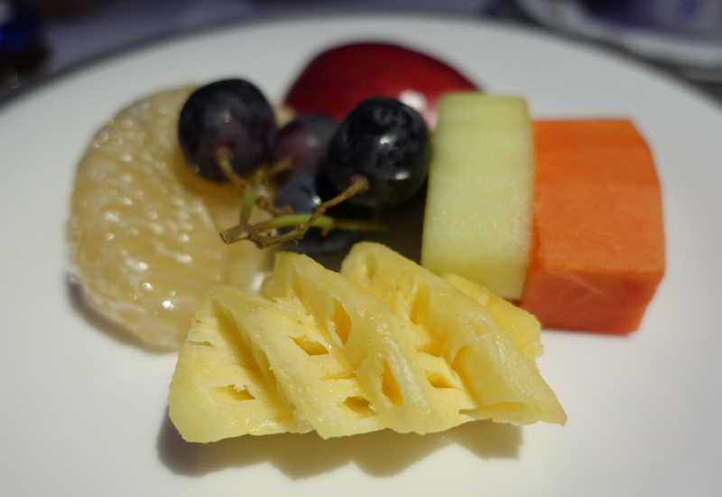 Breakfast Fruit Plate, Thai Airways First Class