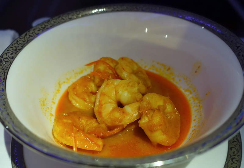 Prawn Penang Curry, Thai First Class, A380