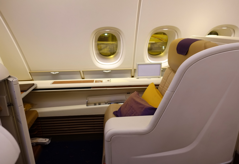 Thai Airways First Class A380 Review-Seat 1K