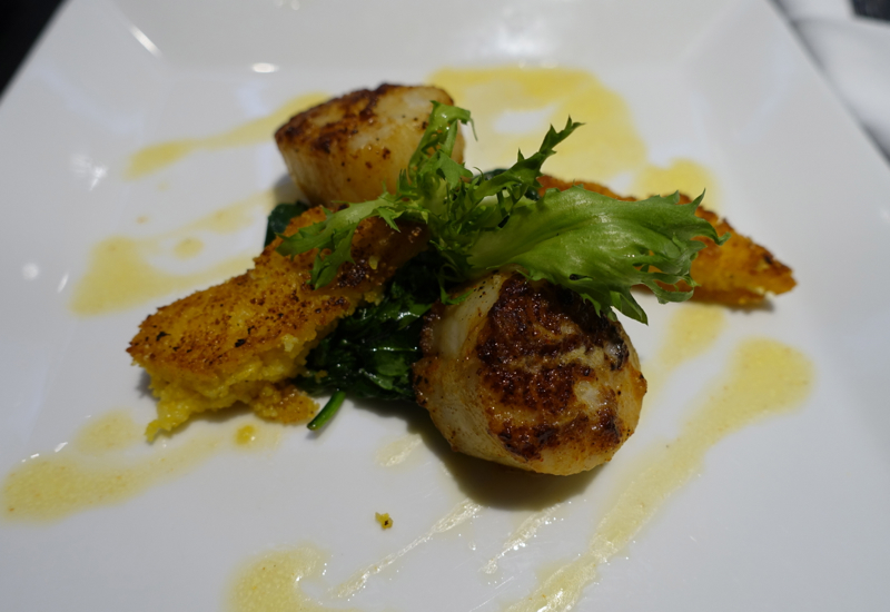 Berbere Crusted Scallops, Etihad Lounge IAD