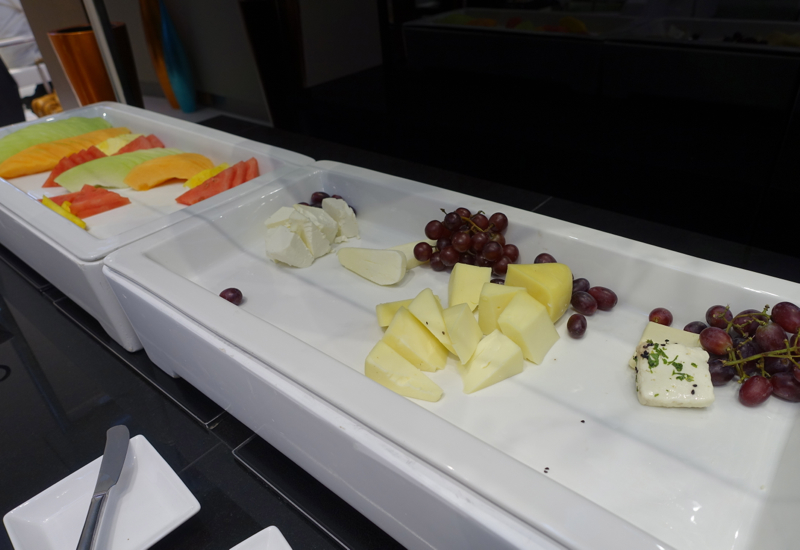 Fruit and Cheese Buffet, Etihad Lounge Washington Dulles