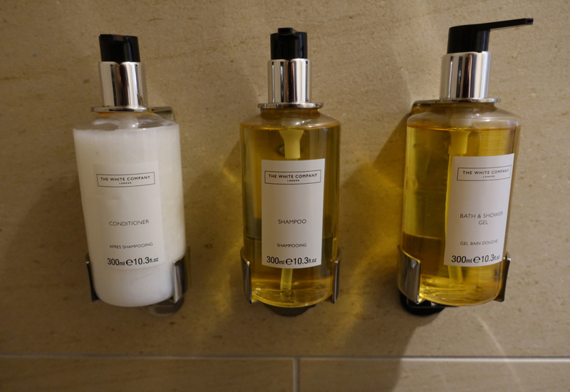 Etihad Lounge Review IAD-Shower Suite-The White Company Bath Products