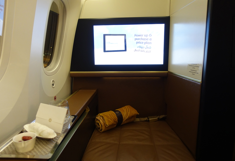 Etihad First Class Suite Review 787-9 - Ottoman