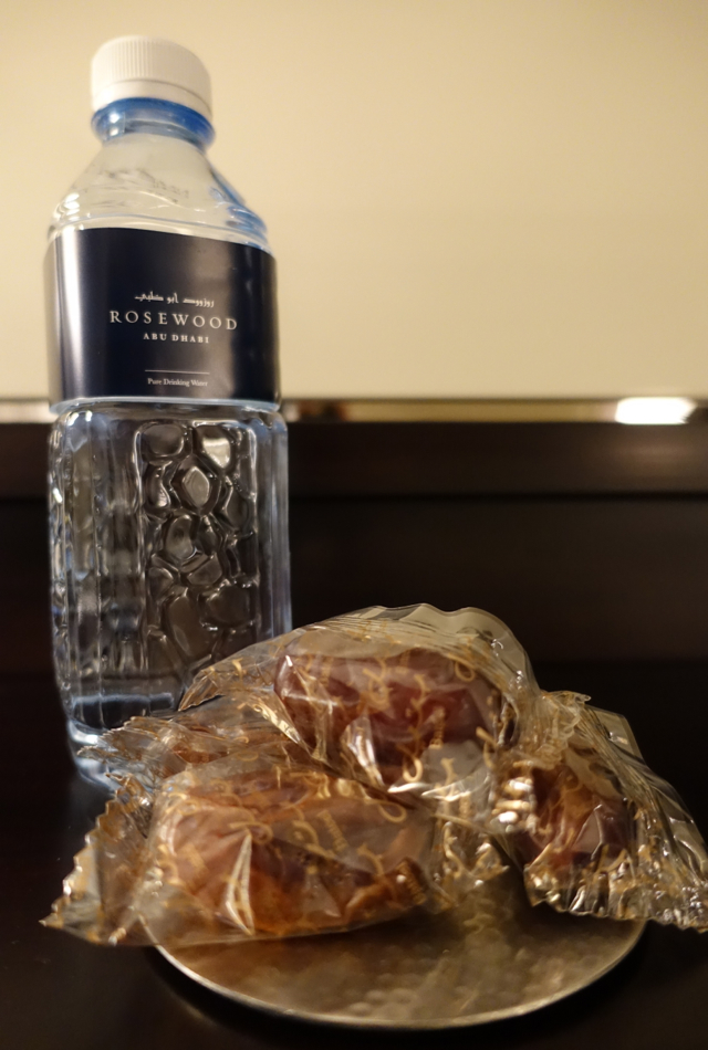 Bottled Water and Plump Dates, Rosewood Abu Dhabi