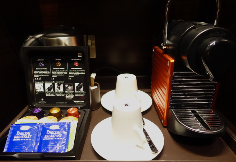 Nespresso Machine and Teas, Rosewood Abu Dhabi Review