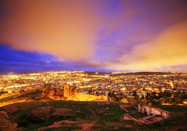 Sunset in Fez, Morocco