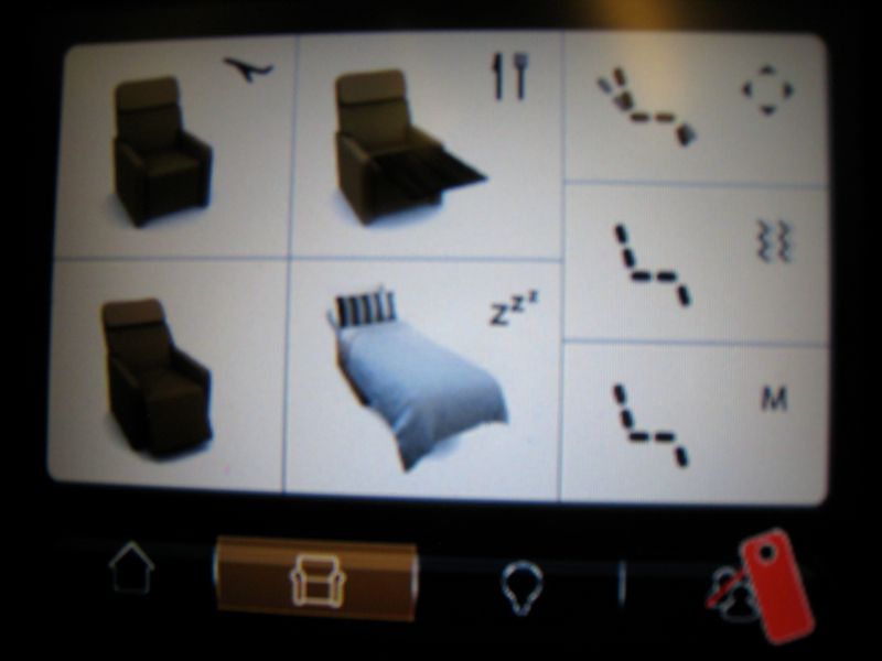 Review-Etihad First Class 777-300ER - Seat Controls