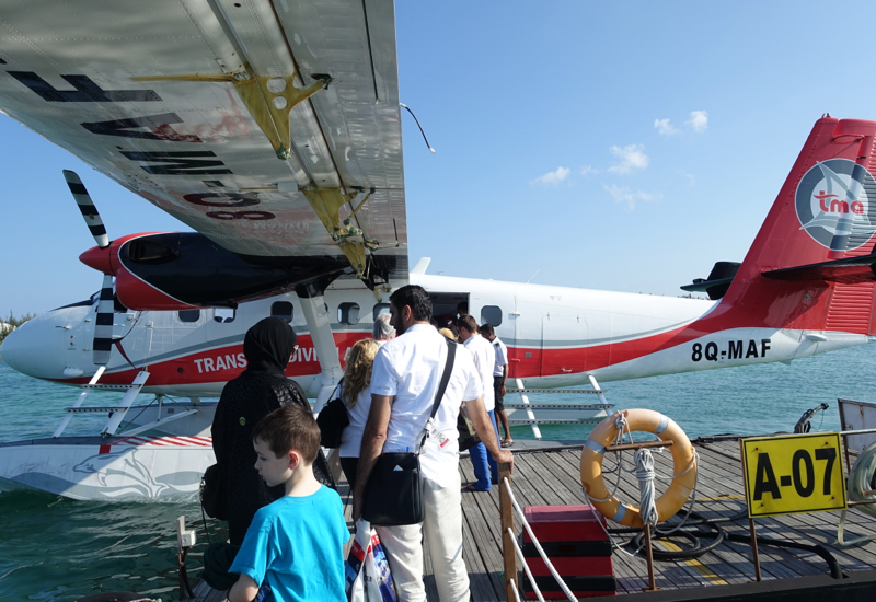 Four Seasons Maldives at Landaa Giraavaru Review - Boarding Our Seaplane