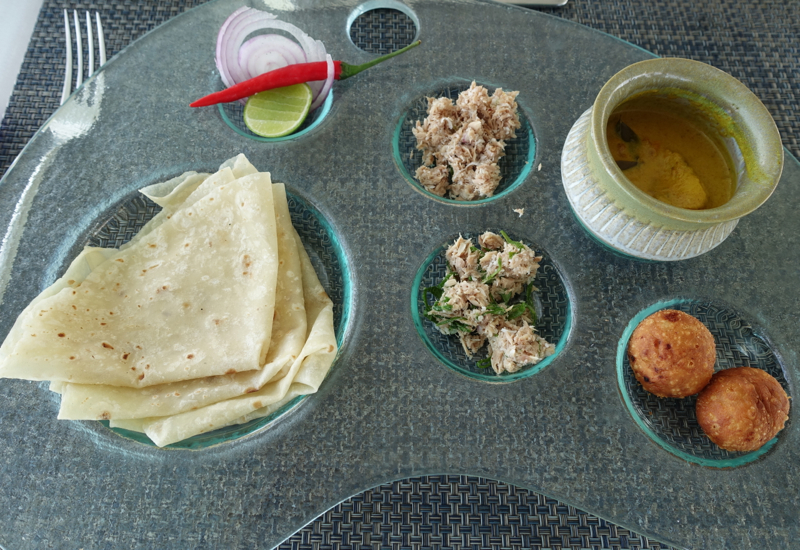 Maldivian Breakfast, Blu Restaurant, Four Seasons Landaa Giraavaru