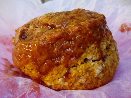 Pumpkin scone at Alice's Tea Cup, New York