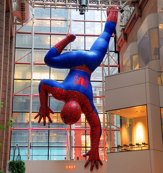 Spider-Man at the Sony Wonder Technology Lab, New York City