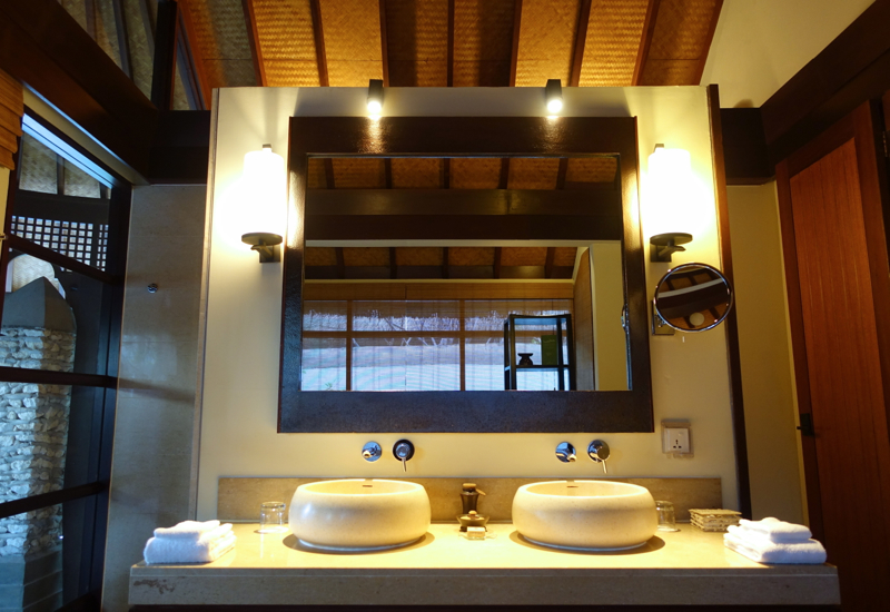 Beach Pavilion Bathroom Dual Vanities, Kuda Huraa