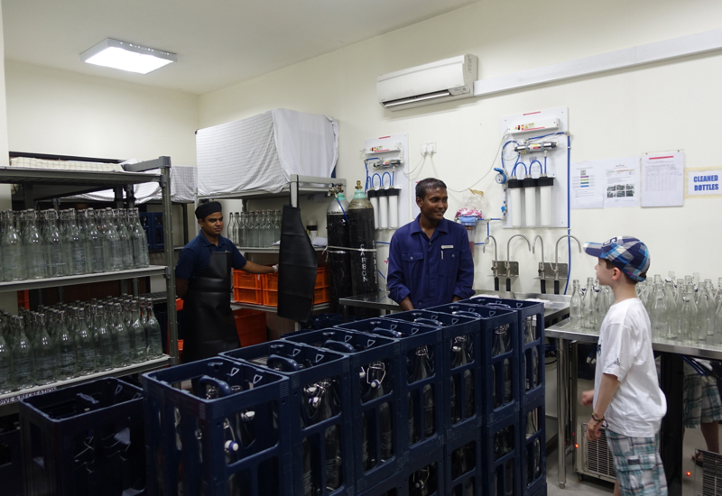 Water Bottling, Back of the House Tour, Four Seasons Kuda Huraa