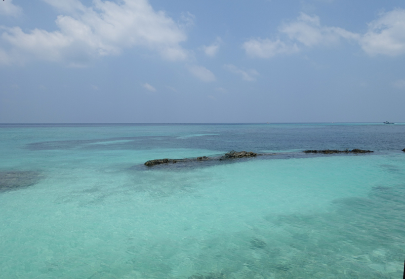 Beautiful View from Spa Pavilion, Island Spa at Four Seasons Maldives at Kuda Huraa