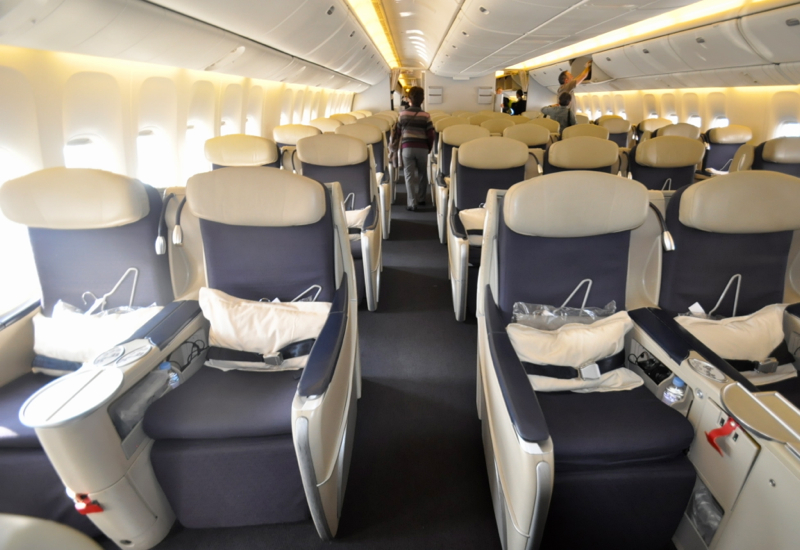 Flat Bed Business Class to Tahiti and Bora Bora-Air France's Current Angled Flat Product