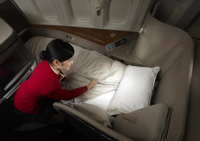 Best First Class Airline Beds: Cathay Pacific First Class