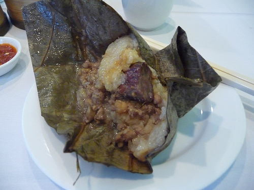 Lotus Leaf Wrapped Sticky Rice, Oriental Garden, NYC