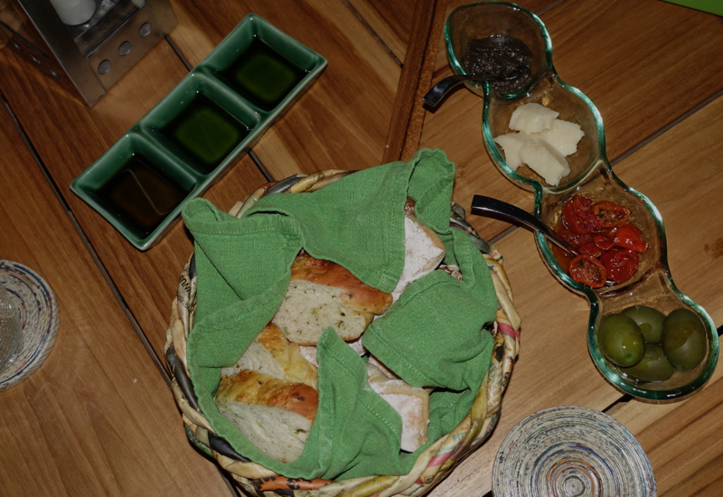 Fresh Bread, Olive Oils and Tapenade, Fresh in the Garden