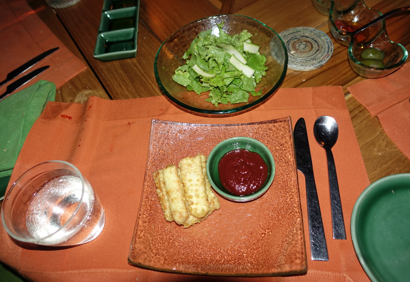 Kids' Meal of Fish Fingers and Salad, Fresh in the Garden