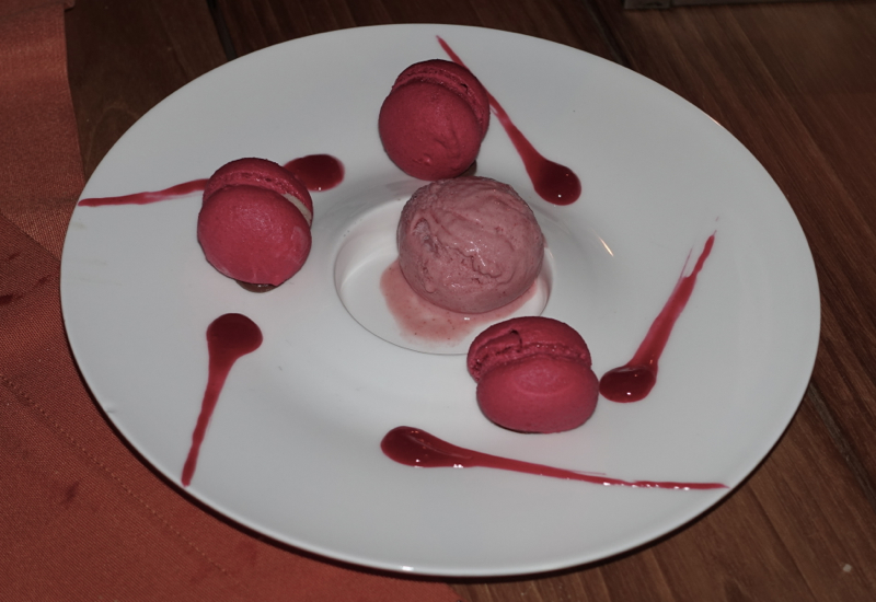 Kids' Dessert: Raspberry Macarons, Fresh in the Garden, Soneva Fushi