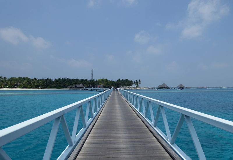 Bridge Connecting the Islands and the Seaplane Landing Area, Conrad Maldives